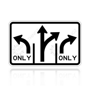 MUTCD R3-8a Intersection Lane Control Right
